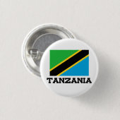 Tanzania Flag Ronde Button 3,2 Cm (Voorkant /achterkant)