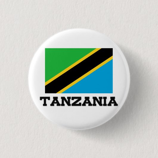 Tanzania Flag Ronde Button 3,2 Cm (Voorkant)