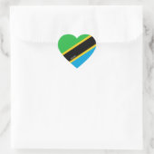 Tanzania Flag Splendid Patriotic Hart Sticker (Tas)