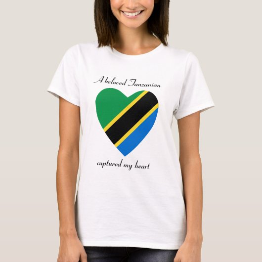 Tanzania Flag SweeLieverd T-Shirt (Voorkant)