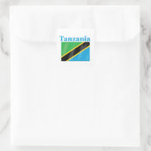 Tanzania Flag Vierkante Sticker (Tas)