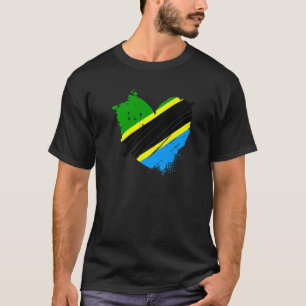 Tanzania Flag waar ik van hou Het zit in mijn DNA T-shirt