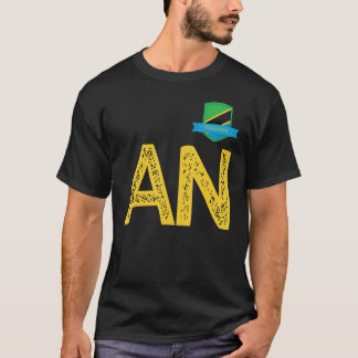 Tanzania Human-Flag Group Letter A en N Tanzania T-shirt