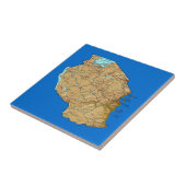 Tanzania Map Tile Tegeltje (Zijkant)