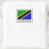 Tanzania Ovale Sticker (Tas)
