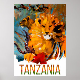 Tanzania reisposter poster