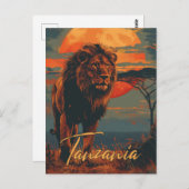  Tanzania Reizen Briefkaart (Voorkant / Achterkant)