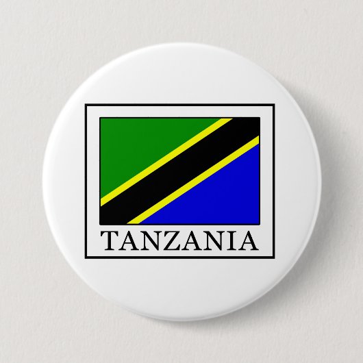 Tanzania Ronde Button 7,6 Cm (Voorkant)