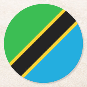 Tanzania Ronde Kartonnen Onderzetter