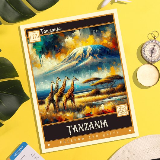 Tanzania |  schilderij briefkaart