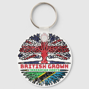 Tanzania Tanzania UK - Britse boom Sleutelhanger