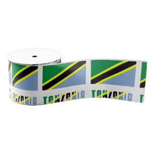 Tanzania Tanzaniaanse vlag Grosgrain Lint