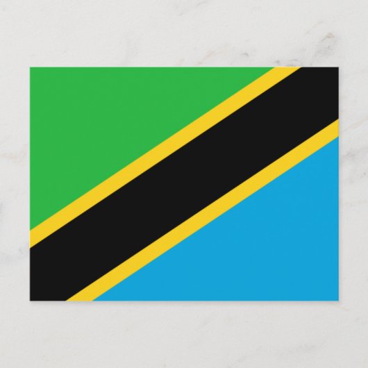 tanzania vlag briefkaart (Voorkant)