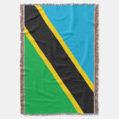 Tanzania vlag deken (Voorkant Verticaal)
