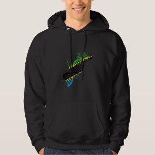Tanzania Vlag DNA Molecuul Tanzaniaanse Trots Tanz Hoodie