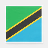 Tanzania vlag servet (Voorkant)