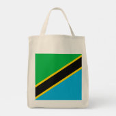Tanzania vlag tote bag (Achterkant)
