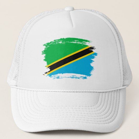 Tanzania vlag trucker pet (Voorkant)