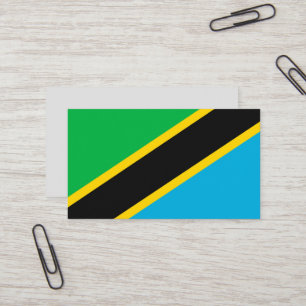 Tanzania vlag visitekaartje