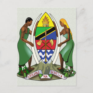 Tanzania Wapendetails Briefkaart