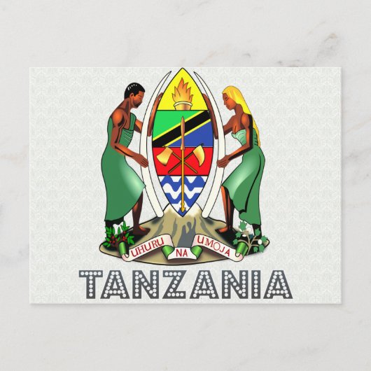 Tanzania wapenschild briefkaart (Voorkant)