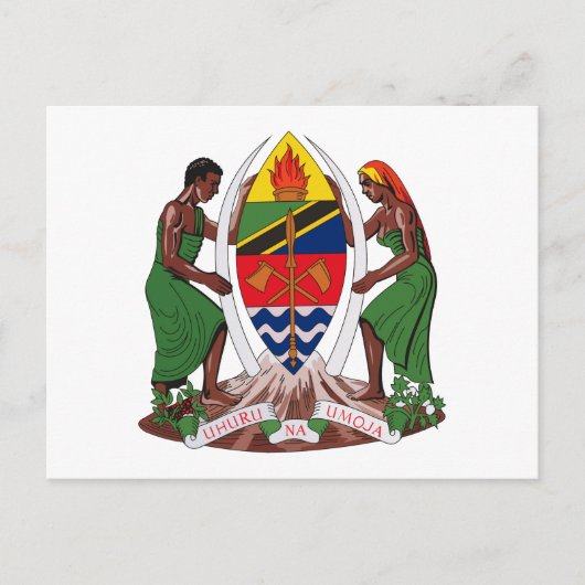 Tanzania wapenschild Briefkaart (Voorkant)