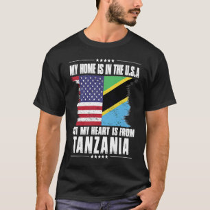 Tanzaniaanse Amerikaanse Patriot Gegroeid Trots Th T-shirt