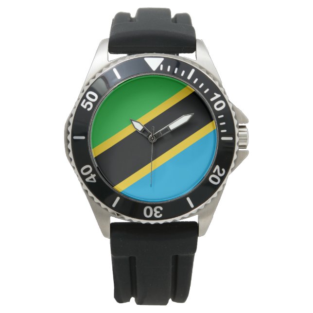 Tanzaniaanse vlag horloge (Voorkant)