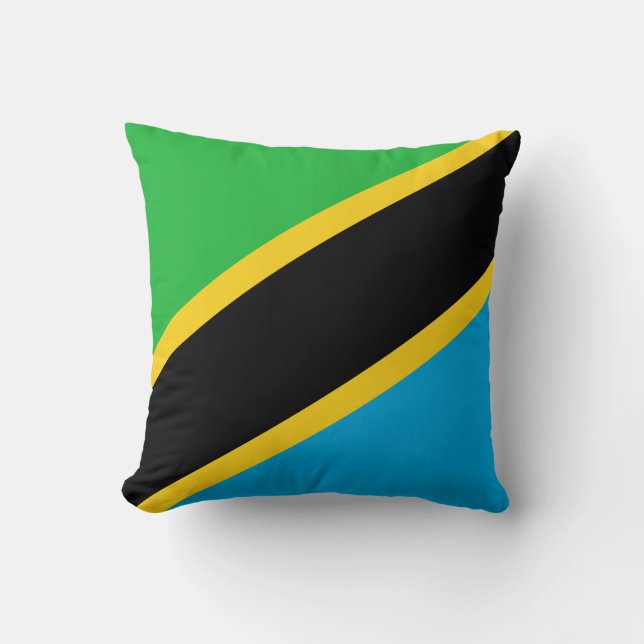 Tanzaniaanse vlag kussen (Voorkant)