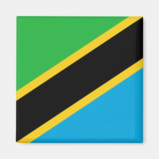 Tanzaniaanse vlag magneet (Voorkant)