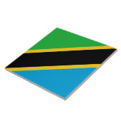 Tanzaniaanse vlag tegeltje (Zijkant)