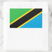 Tanzaniaanse vlag, vlag van Tanzania Rechthoekige Sticker (Tas)