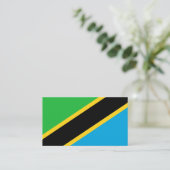 Tanzaniaanse vlag, vlag van Tanzania Visitekaartje (Staand voorkant)