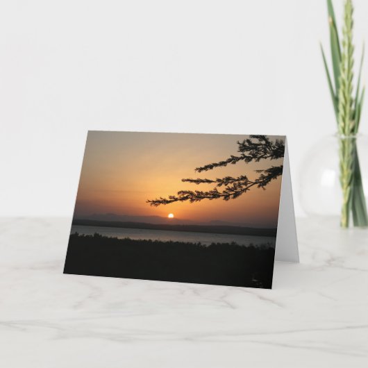 Tanzaniaanse Zonsondergang Kaart (Voorkant)