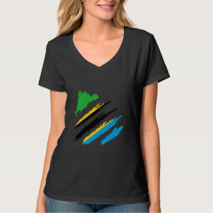 Tanzanian Pride Heritage Vintage Tanzanian Flag Ta T-shirt