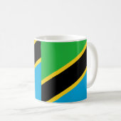 "Tanzanie Flag Mug - Bold National Priamic C (Devant droit)