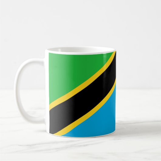 "Tanzanie Flag Mug - Bold National Priamic C (Gauche)