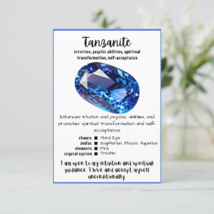 Tanzaniet Crystal Betekenis Kaart
