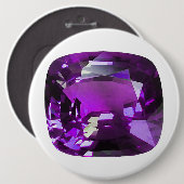 Tanzaniet Gemstone Purple Ronde Button 6,0 Cm (Voorkant /achterkant)