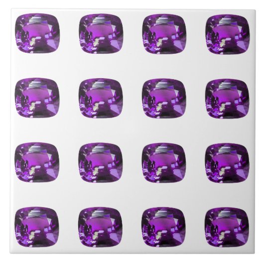Tanzaniet Gemstone Purple Tegeltje (Voorkant)