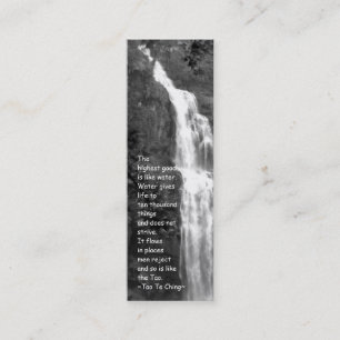 Tao Te Ching Bladwijzer/Fotografie Mini Visitekaartje