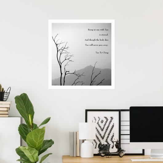 Tao Te Ching No.1 / Poster (Thuiskantoor)