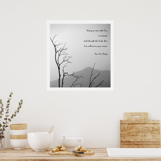 Tao Te Ching No.1 / Poster (Keuken)