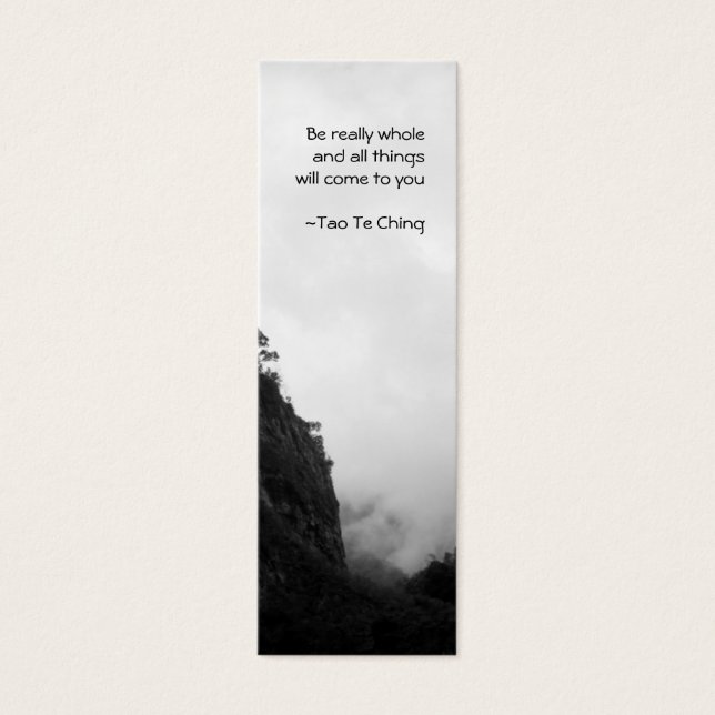 Tao Te Ching No.2 Bladwijzer Mini Visitekaartjes (Voorkant)