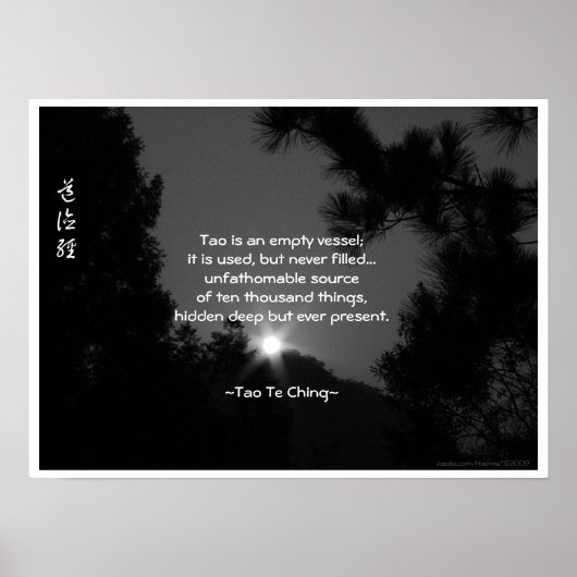 Tao Te Ching No.3/ Poster (Devant)