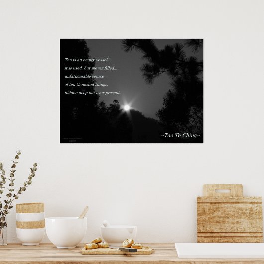 Tao Te Ching No.3/ Poster (Cuisine)