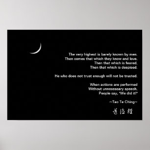 Tao Te Ching No.8 Poster