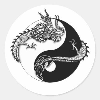 Tao van het Drakenjaar Ronde Sticker