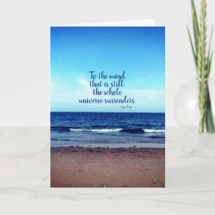 Taoist Quote Beach-foto Kaart