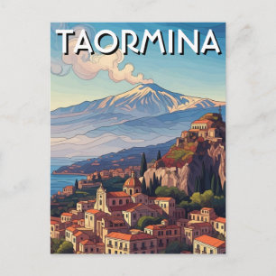 Taormina Italië Mount Etna Briefkaart